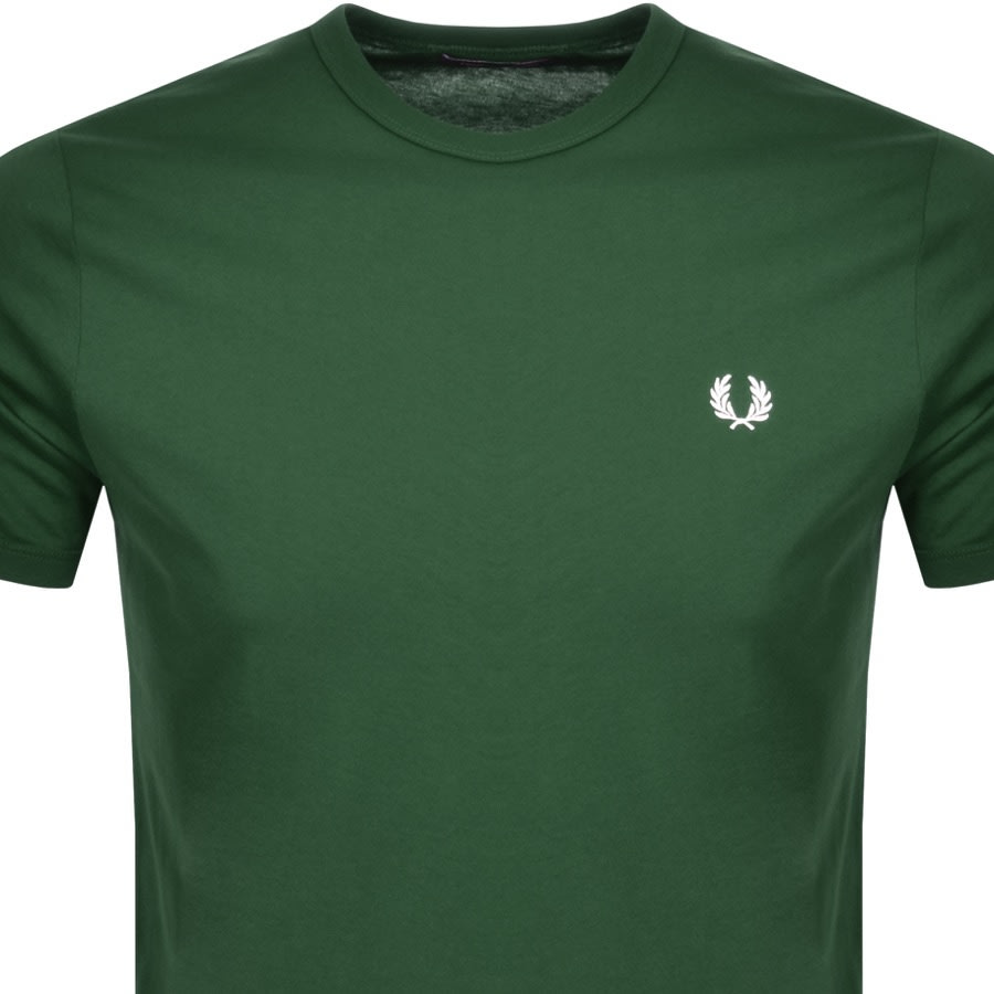 Alternative Image for ProductFred Perry Ringer T Shirt Green2